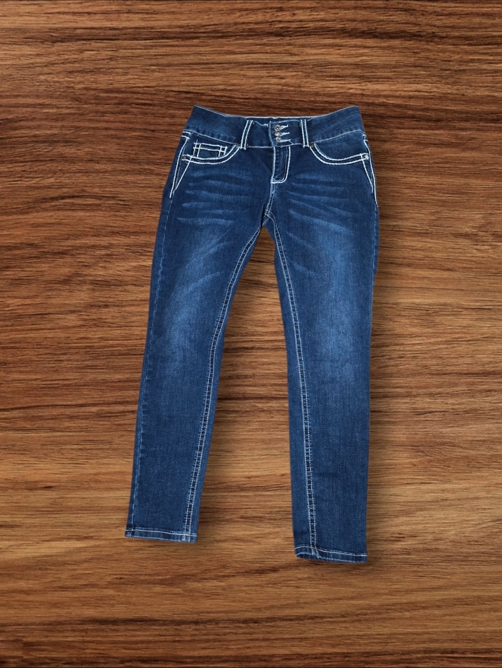 Celebrity Ace Y2k Dark Blue Women's Skinny Low Rise Jeans